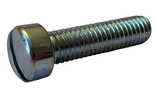 Vis à métaux 1/4-20 x 3/8 filetée zinc tête fendue pour assemblage mécanique