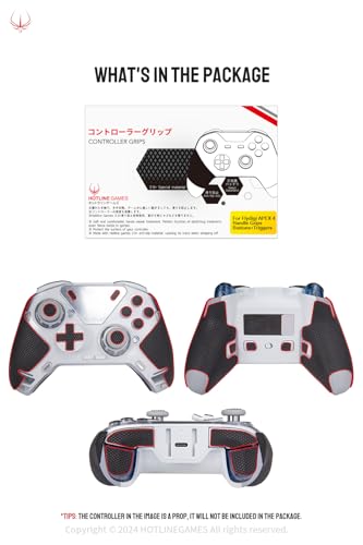 HOTLINEGAMES Alça de controle 2.0 Plus compatível com fita de aderência FLYDIGI APEX 4, kit de pele