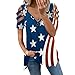 Yowablo Tops à épaules dénudées pour Femmes rétro imprimé Slim Blouse Fermeture à glissière Profonde Col en V Manches Courtes Tops Chemise Belle Blouse