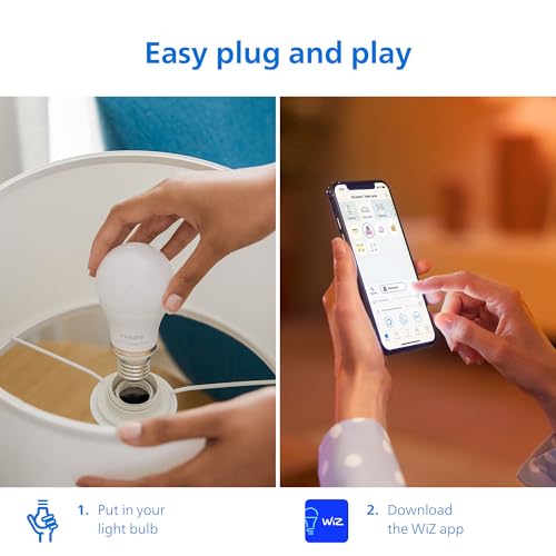 Philips Smart 100W A19 LED Light Bulbs 4-Pack - Connects to Your Wi-Fi - E26 - Control with Voice or App + Activate with Motion - Matter Compatible - Thumbnail 5