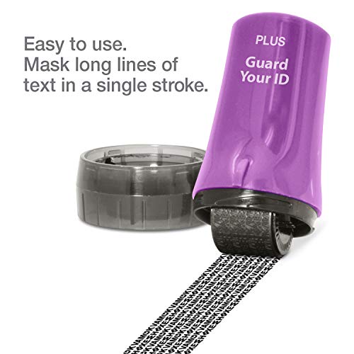 Image of ID Roller 3-Pack - Advanced 2.0 Theft Protection Stamping by Guard Your ID Identity Prevention (Mixed Color: Blue, Pink, Purple)