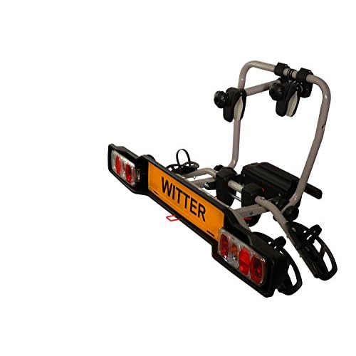 EUFAB 11439 Fahrradträger CARLO PLUS, E-Bike geeignet, erweiterbar, mit Abklappmechanismus, für 2 Fahrräder, für Anhängerkupplung 7 Witter ZX302EU Fahrradträger für die Anhängerkupplung - Kupplungsträger für 2 Fahrräder - abklappbar - 34 kg Zuladung