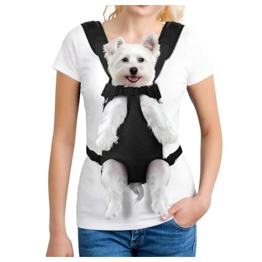 YUDODO Pet Dog Carrier Backpack Adjustable Dog Front Carrier, Legs Out Easy-Fit Dog Travel Backpack Carrier for Hiking Camping for Small Medium Dogs Cats and Rabbits (Medium (Pack of 1), A-Black)