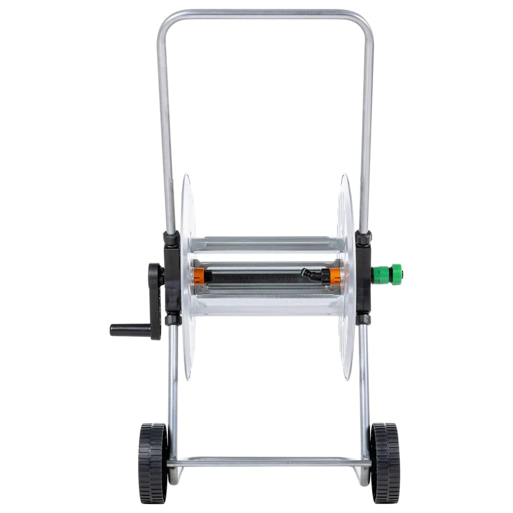 vidaXL Chariot pour enrouleur de tuyau de 80 m 1/2" ou 50 m 3/4" acier, enrouleur de tuyau d’eau, chariot de tuyau avec roues, enrouleur de tuyau sur roues