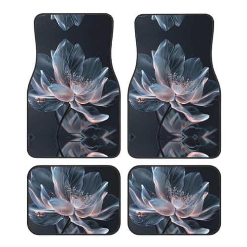 Tapis de voiture floral 3D universels contre l'usure des moquettes auto