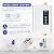Tankless Water Heater Electric,110v 3000w Instant Water Heater with Remote Control, Water Temperature Regulating and Adjustable Temperature, LCD Digital Display for Kitchen and Bathroom,White