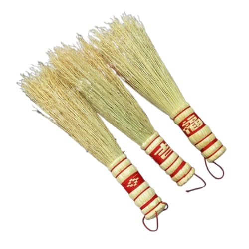 Cepillo De Cocina Cepillo de bambú, Cepillo for Maceta Natural, plántulas de Sorgo, Olla for Lavar a Mano a la Antigua, Escoba for arroz, Cepillo for Olla, Cocina Cepillo para Fregadero