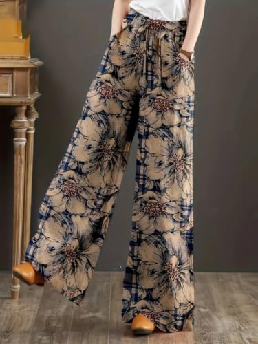 Image of Leriya Fashion Women's Trouser|Sharara | Boho Harem Pants|Rayon Palazzo Plazo Pant| Loose Fit Baggy Trousers with Elastic Waistband|Casual Yoga & Lounge Wear (Available in Plus Size)