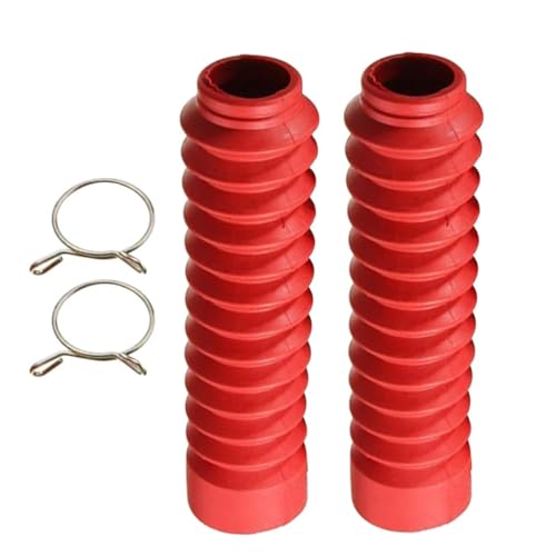 Fundas rojas de horquilla para motocicleta en goma flexible