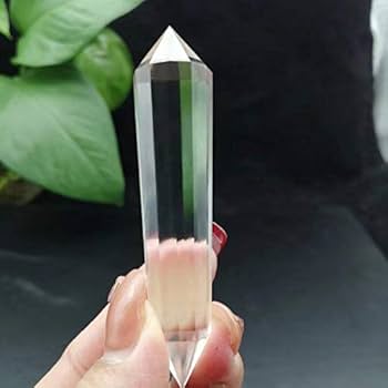 天然石Gemstone Colorful Natural Fluorite Crystal Stone Hexagonal Striped