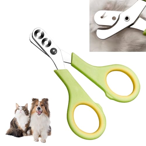 Tagliaunghie Gatto, Taglia Unghie Cani, Forbici Unghie Cane Doppio Foro Con Foro da 2mm e 4mm, in Acciaio Inossidabile, per Gatti, Cani di Piccola Taglia, Conigli