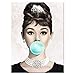 ZXXGA Number Kit per Diamond Painting - Audrey Hepburn Diamond Painting Kit Completo 40x60cm - Painting by Numbers Ricamo a Punto Croce Forniture artistiche per Decorare la casa e Le pareti