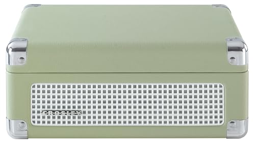 Image of Crosley CR3505A-MT Cruiser Retro Portable CD Player with Stereo Bluetooth Speakers and FM Radio, Mint