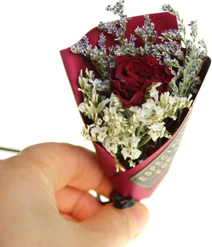 Ramo de flores secas naturales para decoración miniatura 4