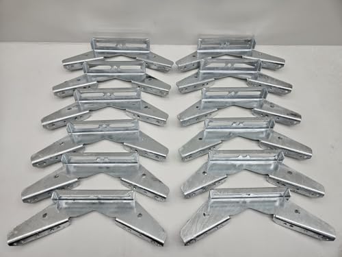 CTW (12) Pontoon Trailer V Wing Brackets Bunk Bolster Boat Pontoon V Wing Brackets