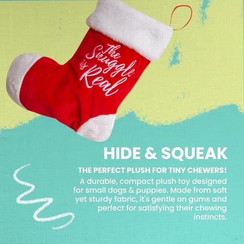 SNUG AROOZ Hide & Squeak Stocking con bola de goma miniatura 2