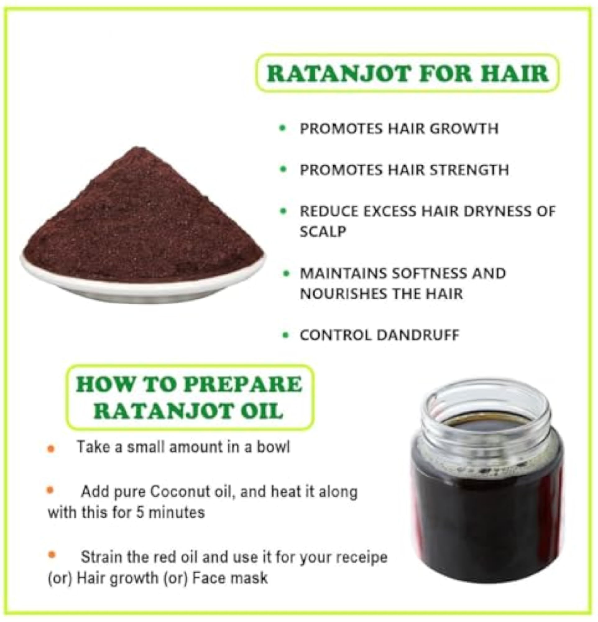 3V Products Ratanjot Powder, Natural Herbal Dye