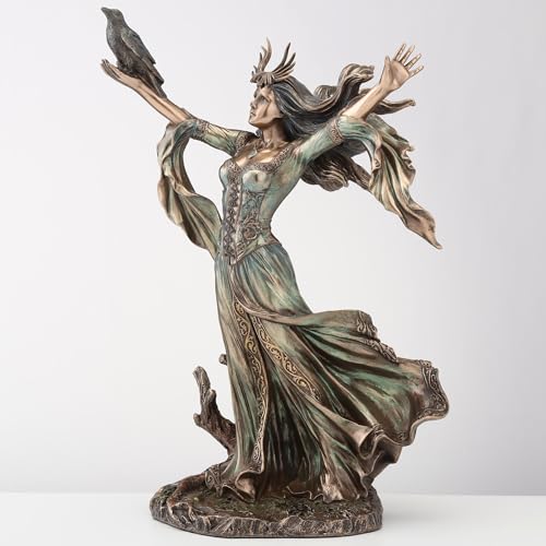 Estatua Morgan Le Fay en Resina con Acabado Bronce 25 cm miniatura 3