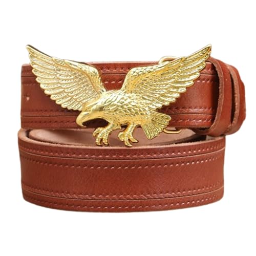 Ceinture cuir bouton pression boucle interchangeable aigle country