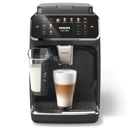 22% off - Philips 5500 Series Fully Automatic Espresso Machine &ndash; 20 Hot & Iced Coffees, Quick-to-Clean LatteGo Milk System, 40% quieter with SilentBrew, Less waiting with QuickStart, Glossy Black (EP5541/20)