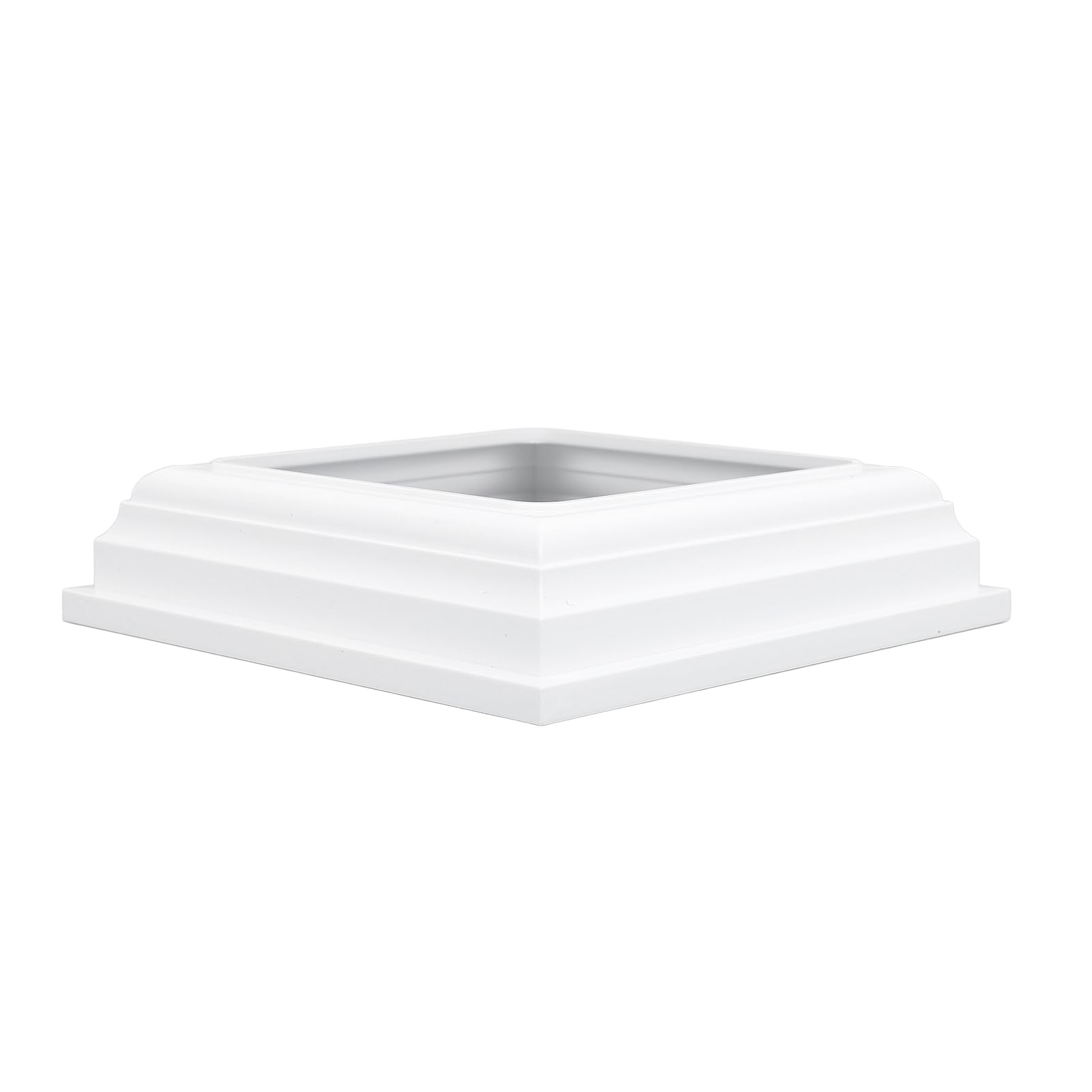 Bnineteenteam Faldones para Postes de Tipo Dividido, Fundas para Postes de PVC Blanco, Fácil Instalación para de 4x4, Cubiertas Duraderas para Cubiertas y Vallas, 4 Uds.