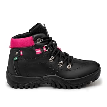 Bota Coturno Feminino Adventure Antiderrapante Anna Andrade Cor:Rosa;Tamanho:36;Gênero:Feminino