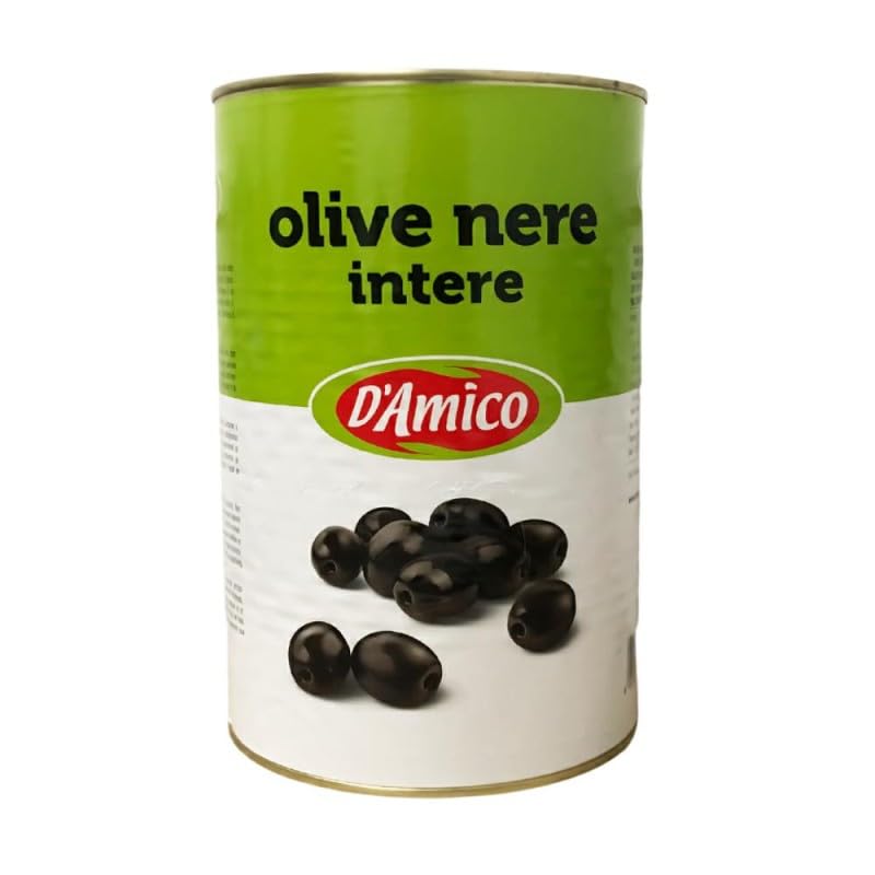 D'Amico - Olive Nere Intere da 4100 grammi