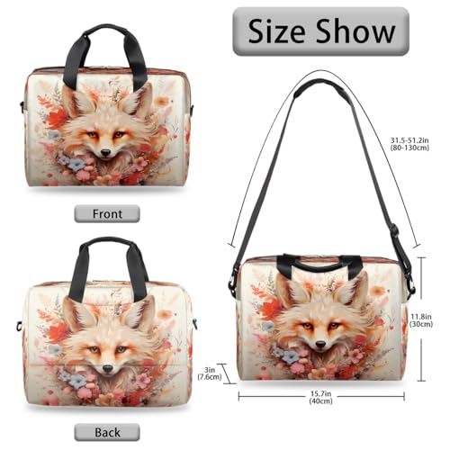 Maletín para portátil 15.6-16 pulg con diseño floral miniatura 6