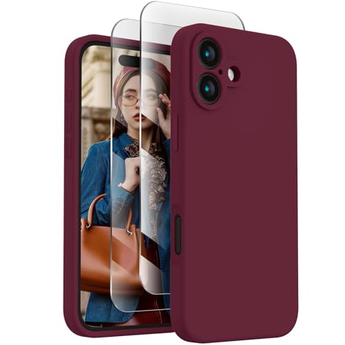 FireNova Designed for iPhone 16 Case, 6.1", Plum (Burgundy)
