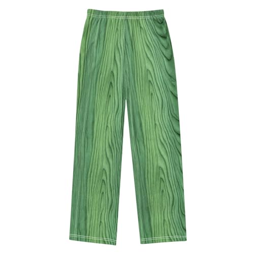 senya Pajama Pants Sleep Pants Green Wood Grain for Age 6-142