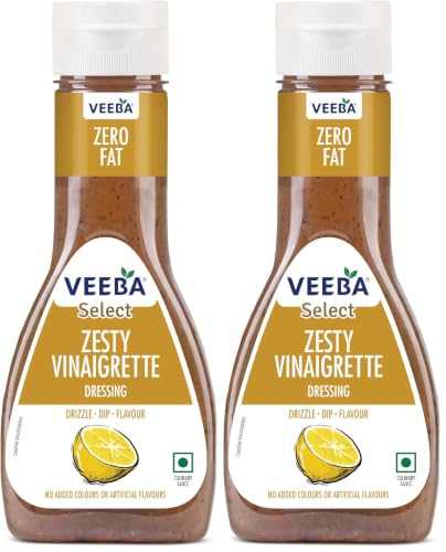 Image of Veeba Zesty Vinaigrette Salad Dressing, 320g (Pack of 2)