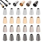 【Einfach zu bedienen】: Ziehen Sie einfach das Seil, die Schirmleine oder die Schnürsenkelkappe durch das runde Loch des Kordelstopfens und befestigen Sie den Verschluss an der gewünschten Position.