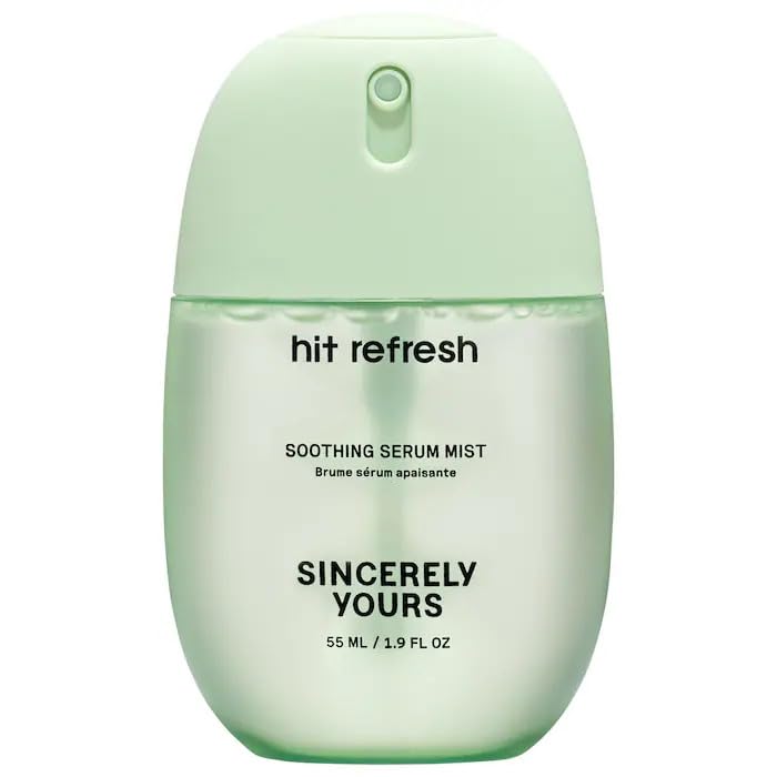 Sincerely Yours Hit Refresh Soothing and Hydrating Serum Mist with Cucumber Extract | Size: 1.9 oz/55 ml