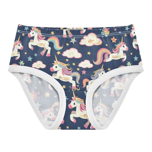 Wusikd Cute Unicorns Girls' Underwear Cotton Girls Briefs Soft Toddler Underwear 2T