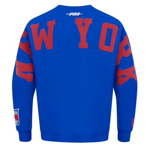Sudadera Pro Standard NHL Wingspan premium en azul real con acabado fleece talla XL