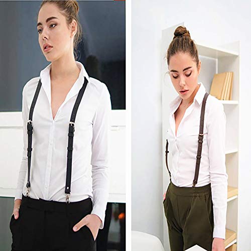 Women's Punk Waist Belt Body Chain Faux Leather Harness Adjustable with Buckles and O-Rings(SS-03)4