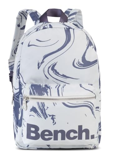 Sac à dos blanc et violet Bench. parfait pour les cours et le sport