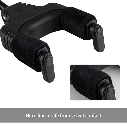 Sondery Guitar Hanger Wall Mount, Auto Lock and Adjustable Hook Holder for Acoustic and Electric Guitar, Ukulele, Bass, Banjo and Mandolin, NOT for Nitro Finish by Sondery - Image 3