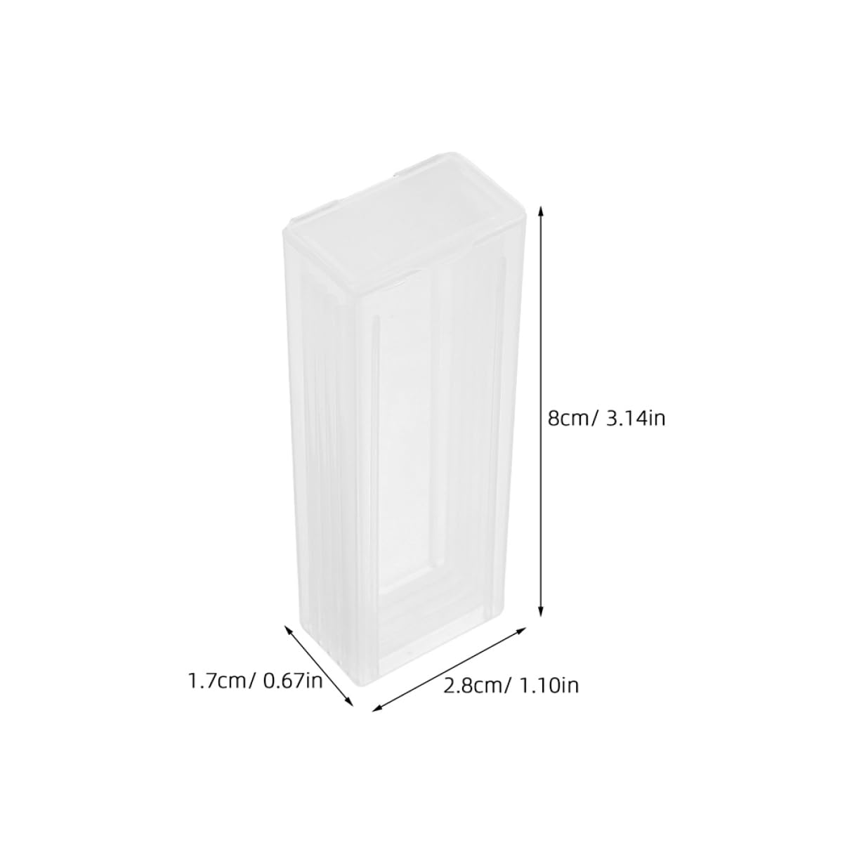 Garneck 20pcs Plastic Microscope Accessories Transparent Slide Boxes for Labs