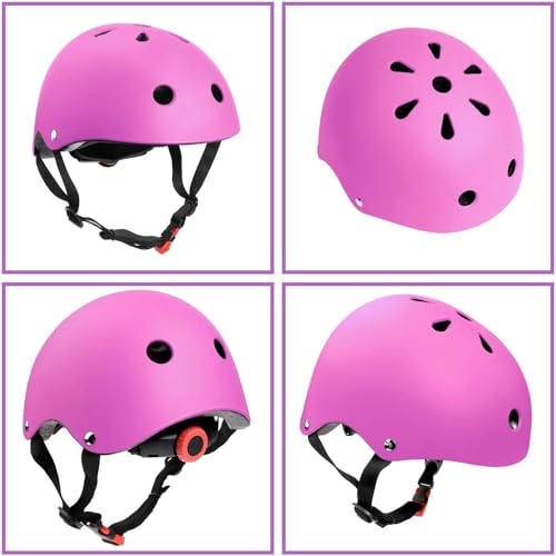 Image of Adjustable Helmet for Ages 3-16 Kids Toddler Boys Girls Youth,Protective Gear with Elbow Knee Wrist Pads for Multi-Sports Skateboarding Bike Riding Scooter Inline skatings Longboard Roller Skate