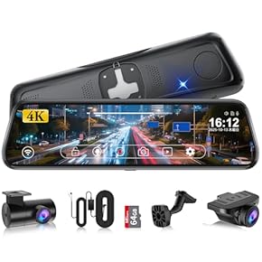 ❤️ドライブレコーダー 前後❤️ 車内 同時録画 4K 800万画質 SDカード Amazon.co.jp: ドライブレコーダー 前後カメラ 【新開発&1440P