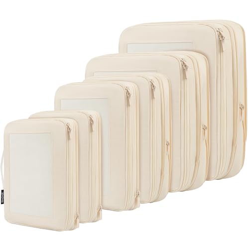 BAGAIL 4 Set/6 Set/8 Set Compression Packing Cubes Travel Accesso...