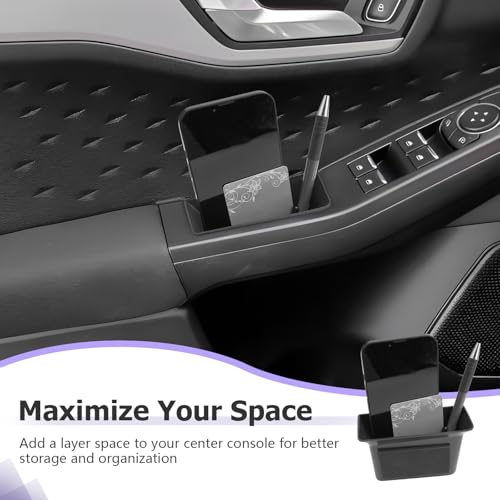 Image of LUWU 2026 Escape Accessories Door Tray Organizer Compatible with Escape Accessories 2020-2024 2025 2026 Door Side Storage Box Organizer Tray Insert Tray Phone Holder Coins Box ABS Material Red 2PCS