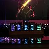 nixie tube uhr 🌈【12/24 Stunden Modusumschaltung】 Hohe Timing-Genauigkeit .Unterstützt 24-Stunden-Format-Zeitanzeige und Stoppuhrfunktion mit Energiespeicher.