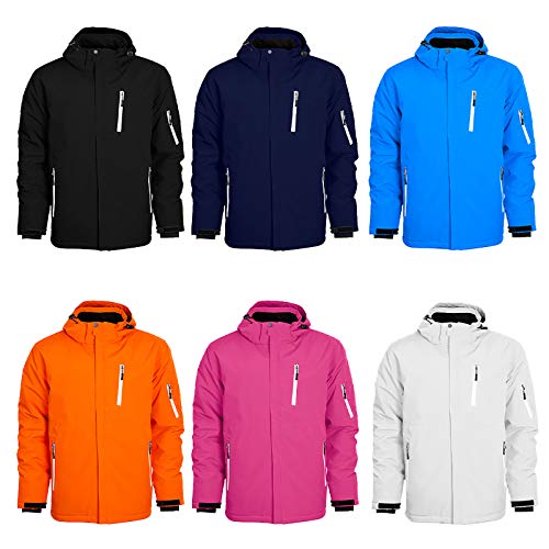 Two Bare Feet Gravitate 8K u0096 5K u0096 Chaquetas unisex para esquí de nieve, color naranja cibernético, talla grande para hombre