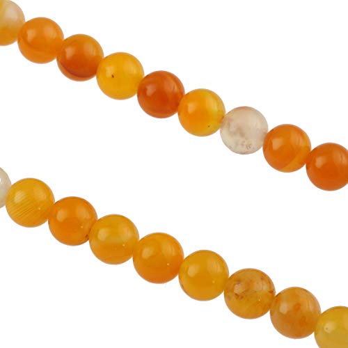 Natural Gemstone Stripes Lace Agate Beads, 8 mm 6 mm 4 mm, Polished and Matt - Image 2