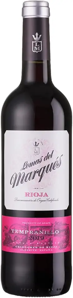 Criadores de Rioja Vinho Tinto Espanhol Lomas Del Marqués Tempranillo 2019 750Ml