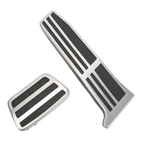 Aramox Pastilhas de pedal de acelerador, 2 peças capa de pedal de acelerador de freio a gás antiderr