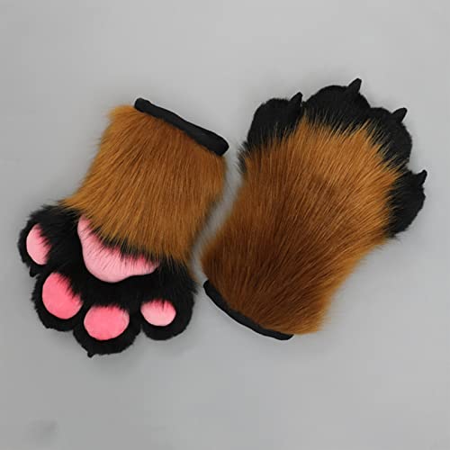 Guantes de pata de animal para adultos ideales en fiestas de cosplay 4