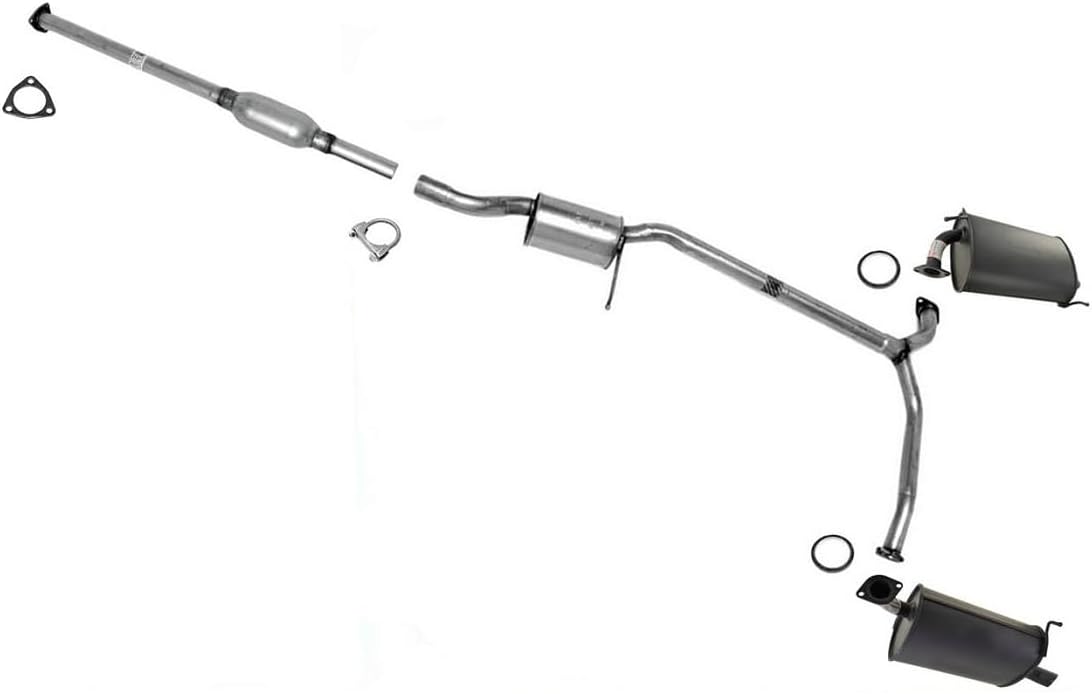Dual Exhaust System Replacement Parts For 1998 1999 2000 2001 2002 Accord 3.0 V6 4 Door Sedan Dual Pipe Muffler Dual Exhaust System
